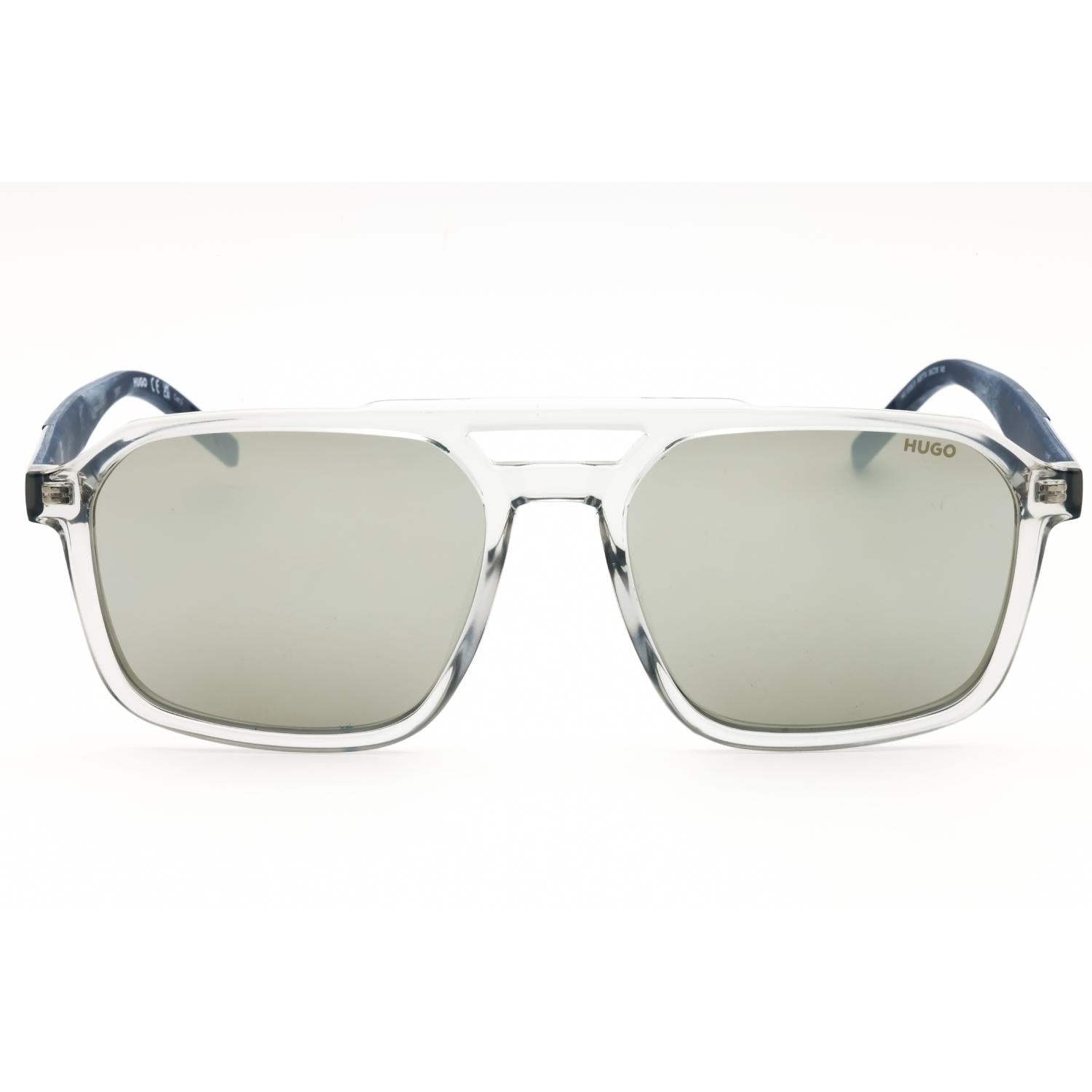 HUGO HG 1335/S Men Rectangular Sunglasses Grey / Silver