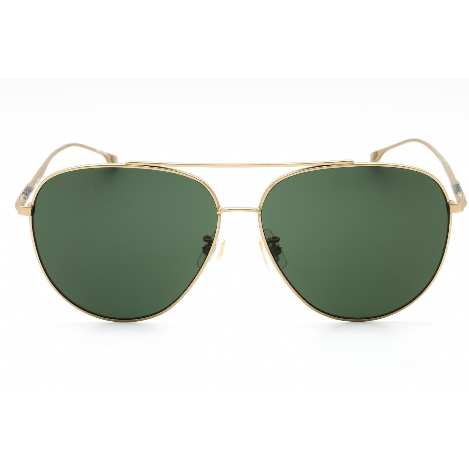 Hugo Boss BOSS 1296/F/S Men Aviator Sunglasses Matte Gold / Green