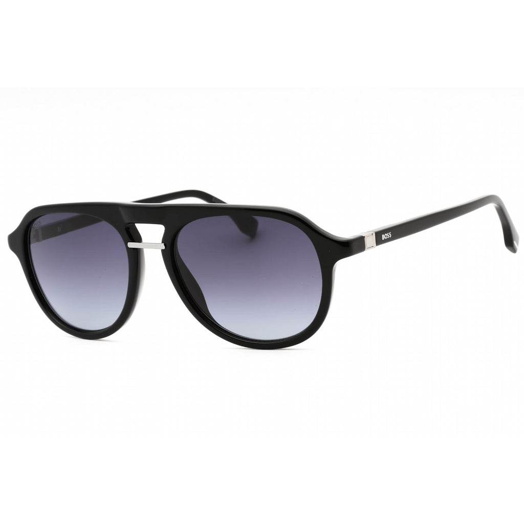 Hugo Boss BOSS 1435/S Men Round Sunglasses Black / Dark Grey SF