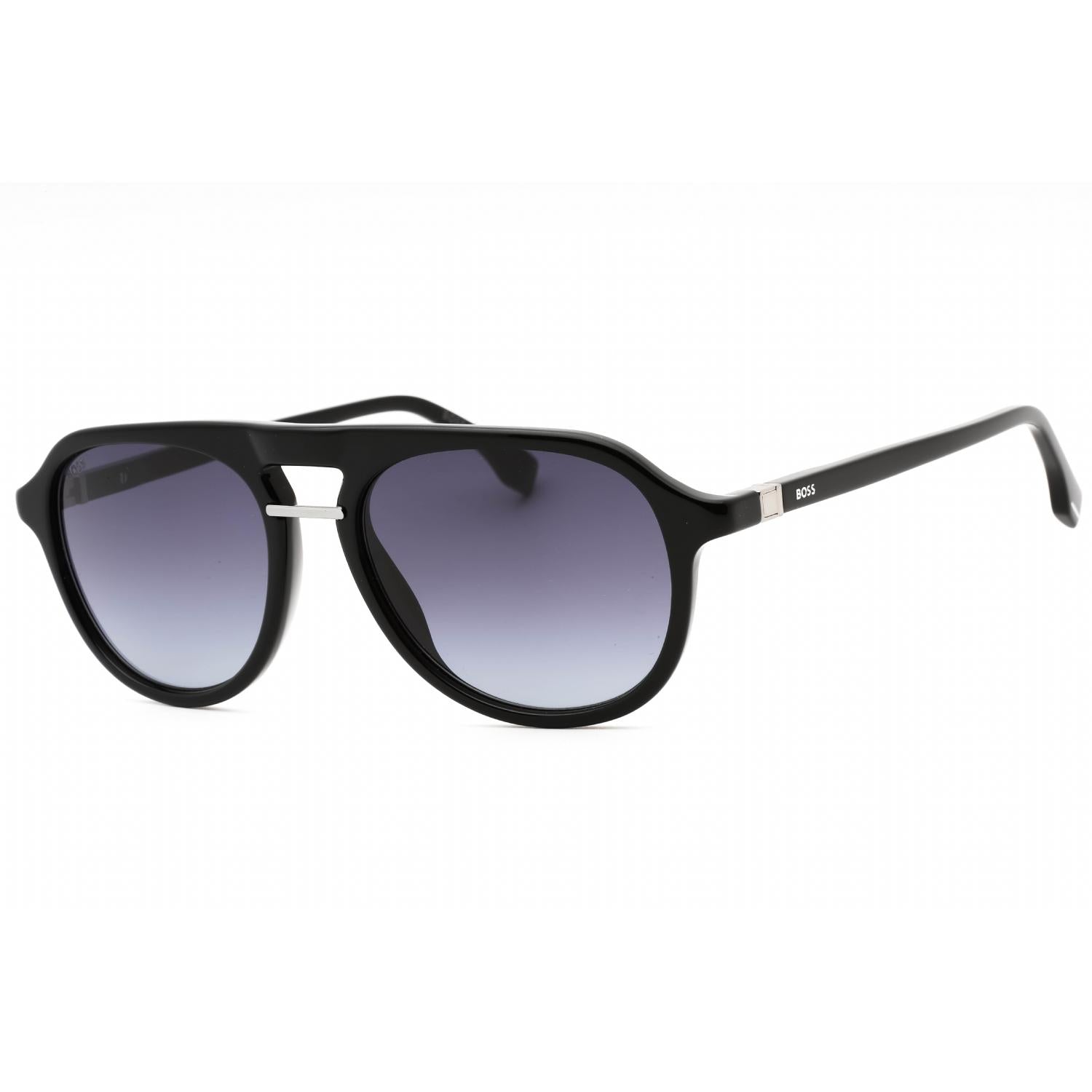 Hugo Boss BOSS 1435/S Men Round Sunglasses Black / Dark Grey SF