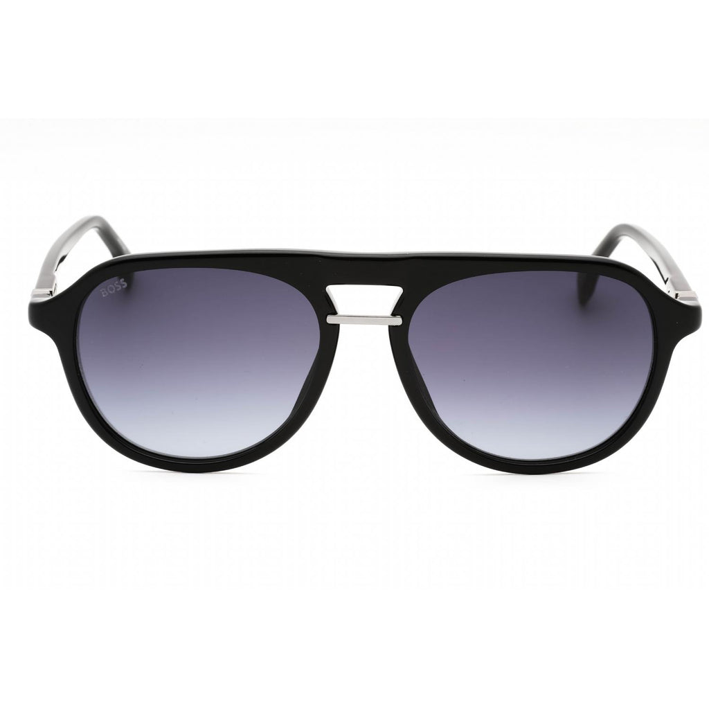 Hugo Boss BOSS 1435/S Men Round Sunglasses Black / Dark Grey SF