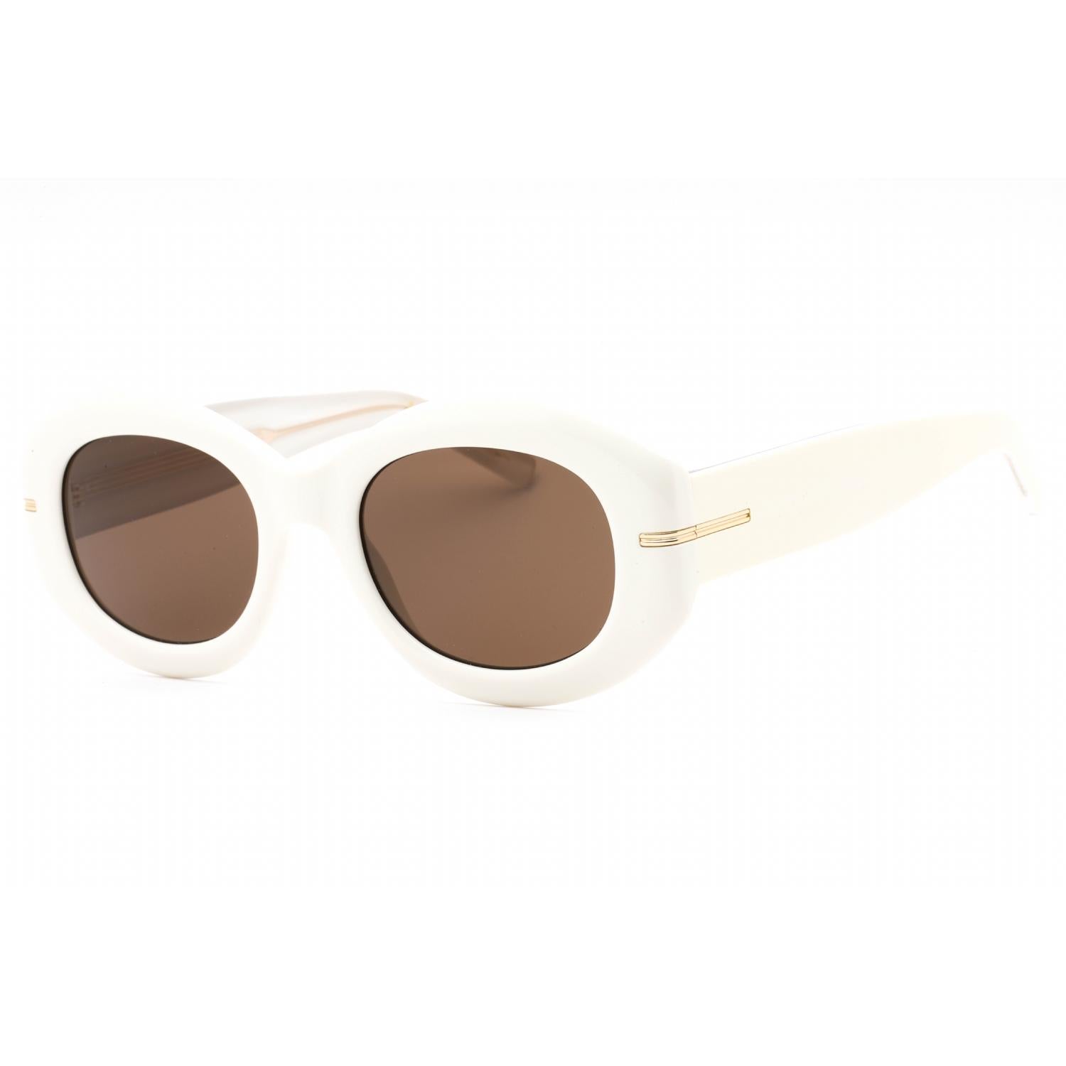 Hugo Boss BOSS 1521/S Women Oval Sunglasses Ivory / Brown