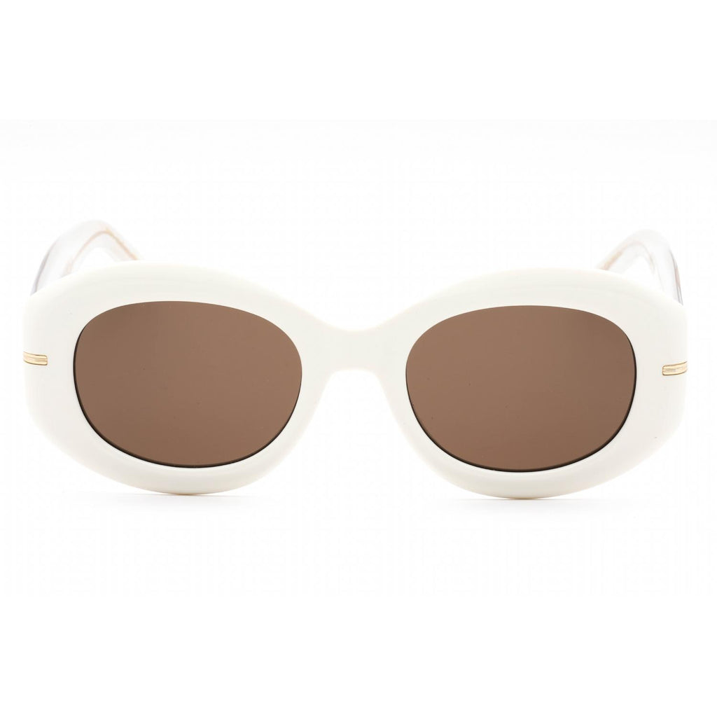 Hugo Boss BOSS 1521/S Women Oval Sunglasses Ivory / Brown