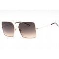 Hugo Boss BOSS 1531/S Women Rectangular Sunglasses Gold Copper / Grey Brown DS