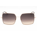 Hugo Boss BOSS 1531/S Women Rectangular Sunglasses Gold Copper / Grey Brown DS