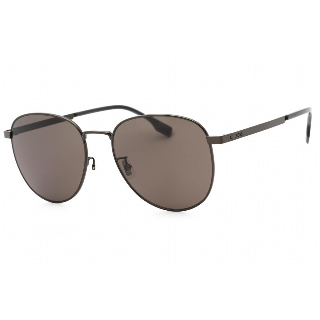Hugo Boss BOSS 1536/F/S Men Round Sunglasses Dark Ruthenium Black / Grey