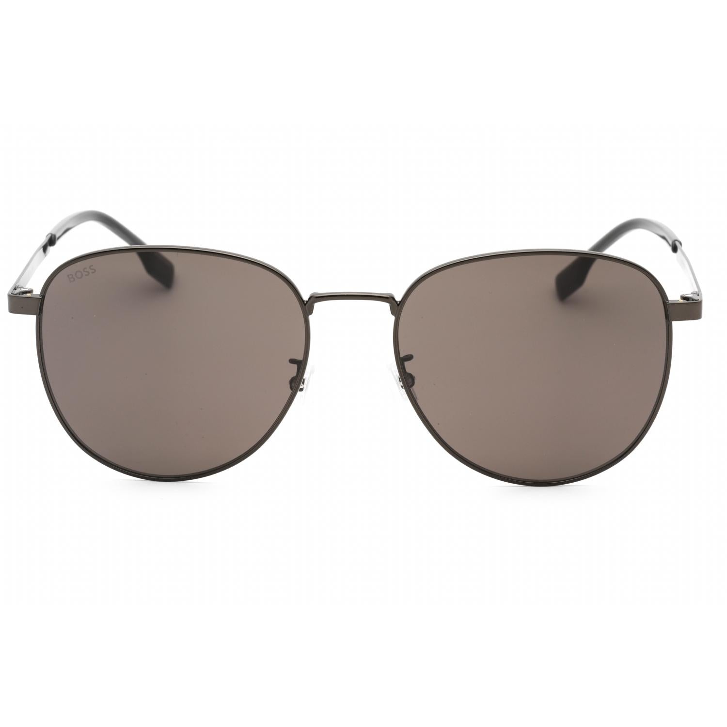 Hugo Boss BOSS 1536/F/S Men Round Sunglasses Dark Ruthenium Black / Grey
