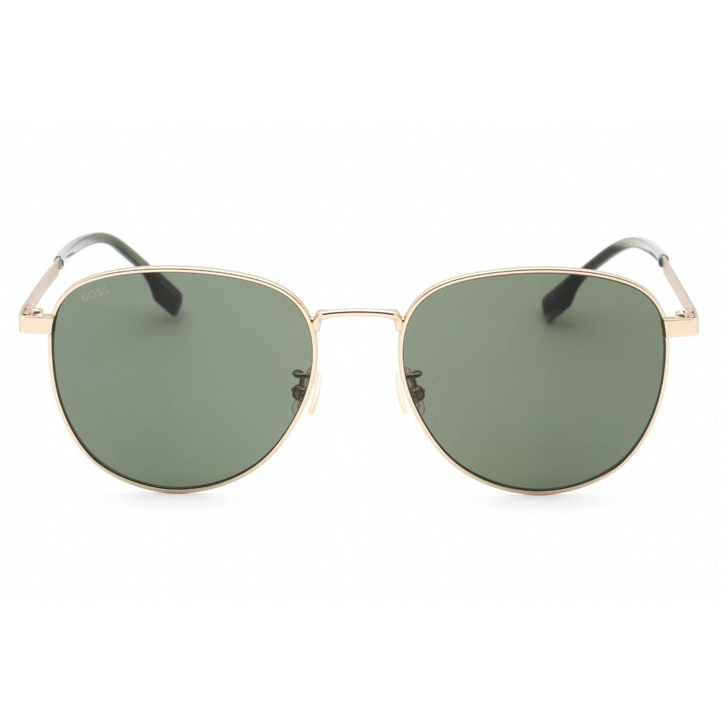 Hugo Boss BOSS 1536/F/S Men Round Sunglasses Matte Gold / Green