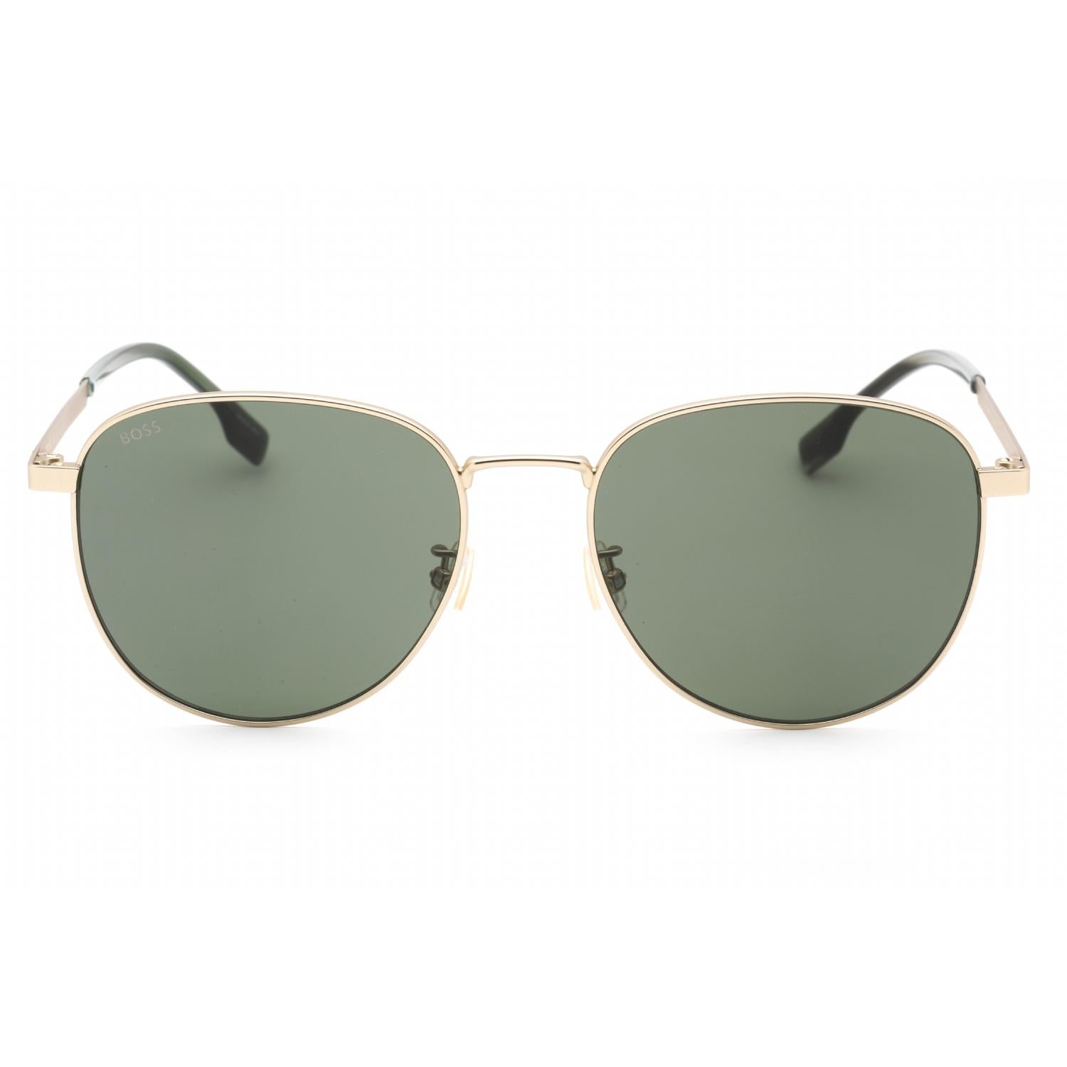 Hugo Boss BOSS 1536/F/S Men Round Sunglasses Matte Gold / Green