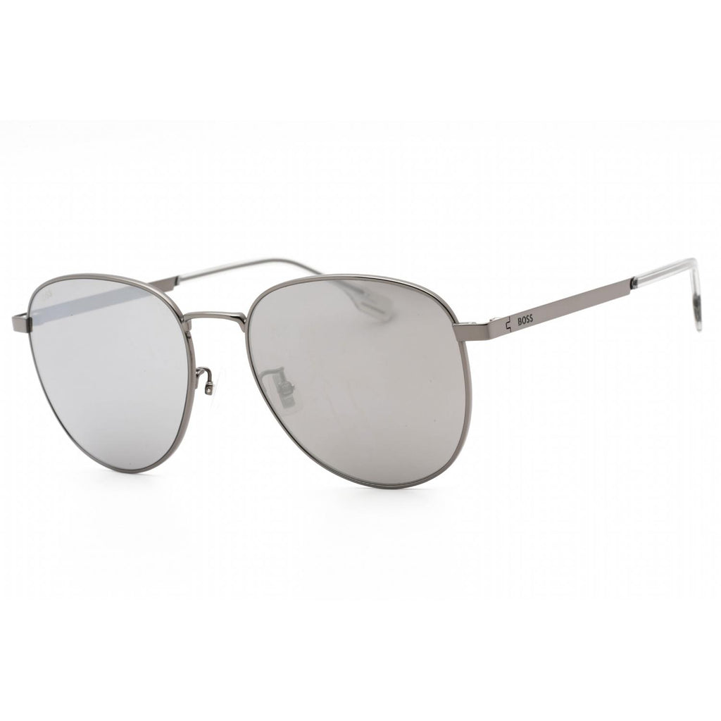 Hugo Boss BOSS 1536/F/S Men Round Sunglasses Ruthenium / Silver SP