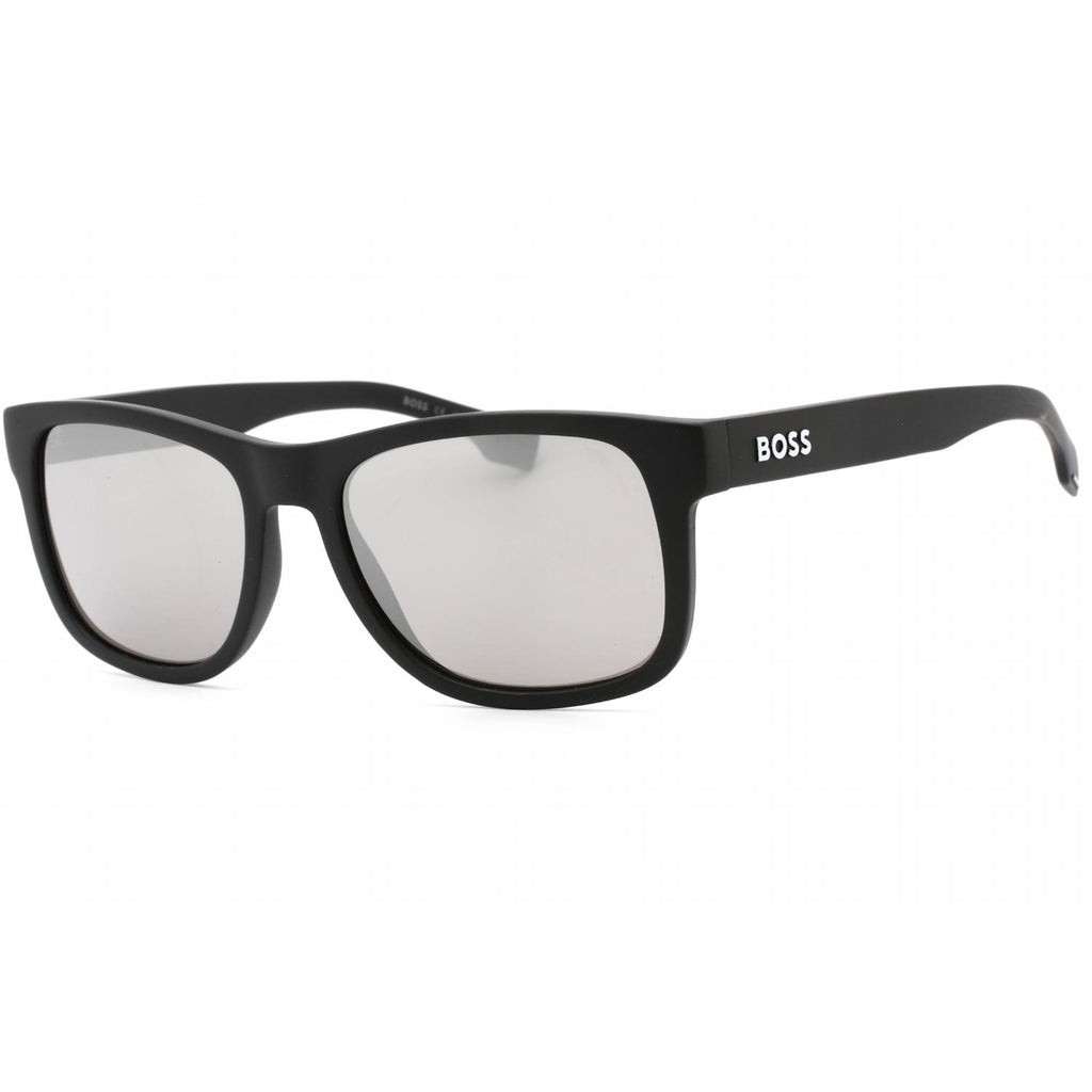 Hugo Boss BOSS 1568/S Men Rectangular Sunglasses Matte Black / Silver SP