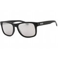 Hugo Boss BOSS 1568/S Men Rectangular Sunglasses Matte Black / Silver SP