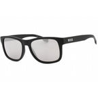 Hugo Boss BOSS 1568/S Men Rectangular Sunglasses Matte Black / Silver SP