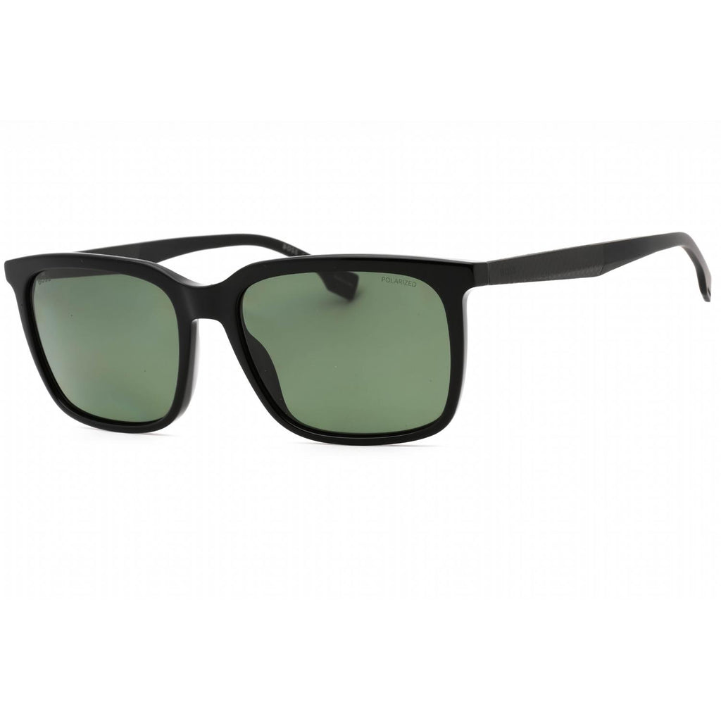 Hugo Boss BOSS 1579/S Men Rectangular Sunglasses Black / Green PZ