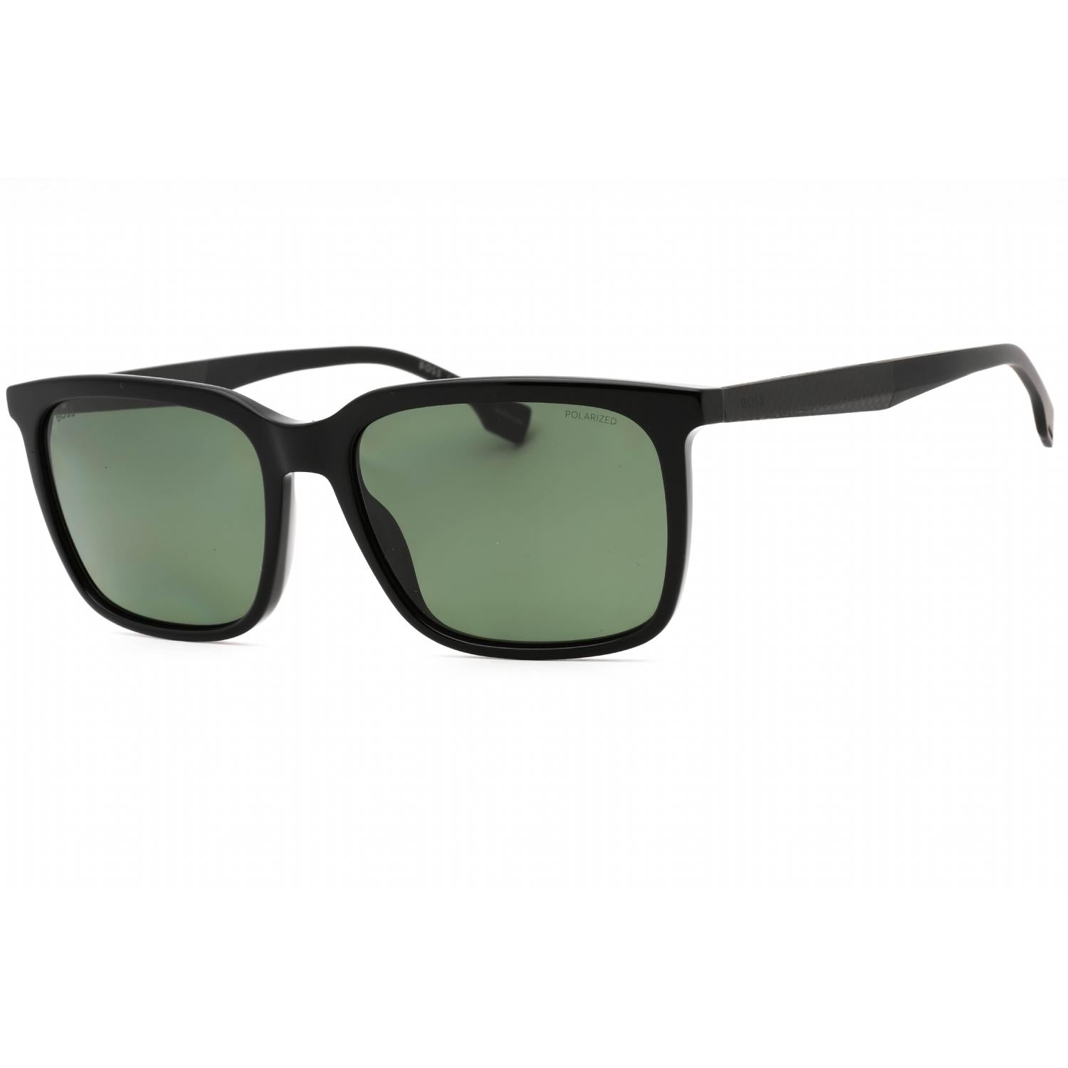 Hugo Boss BOSS 1579/S Men Rectangular Sunglasses Black / Green PZ