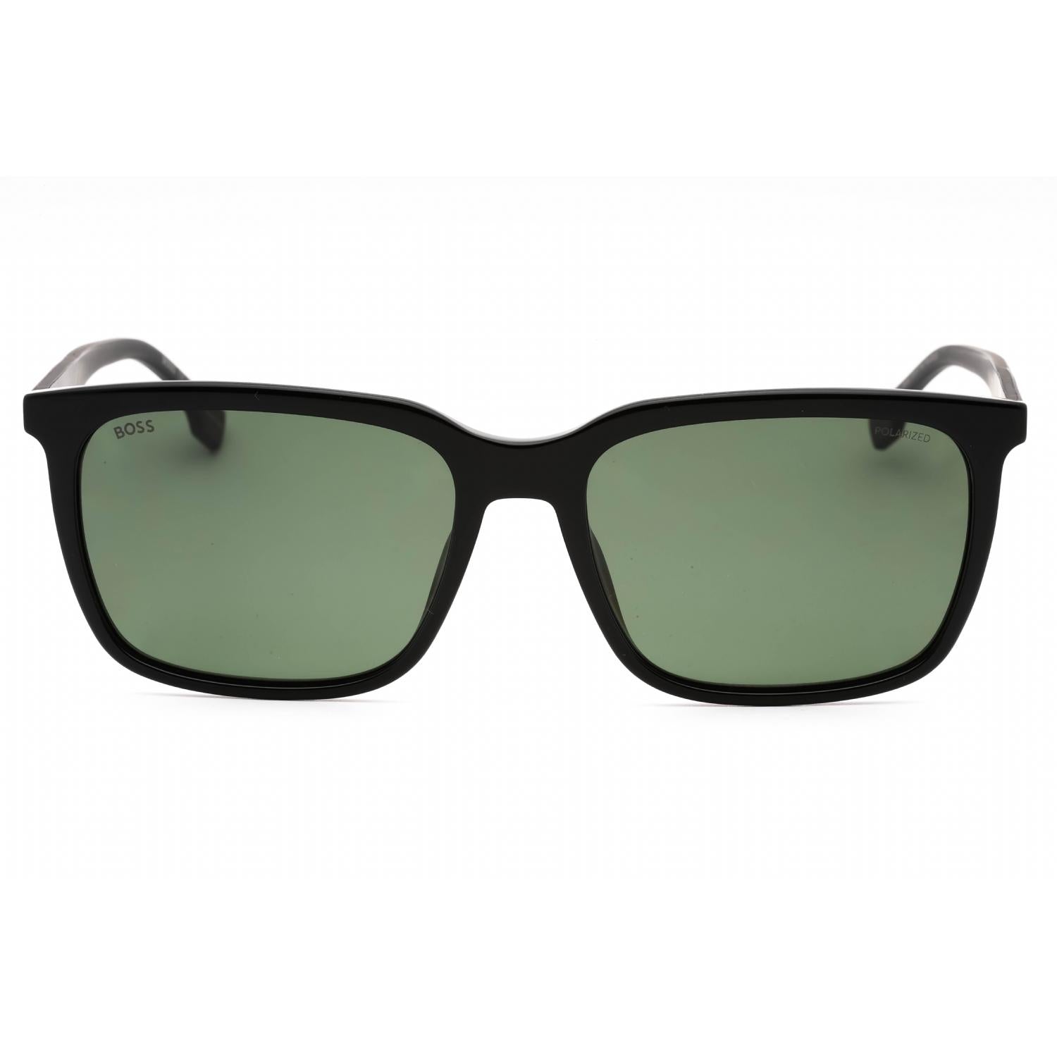 Hugo Boss BOSS 1579/S Men Rectangular Sunglasses Black / Green PZ