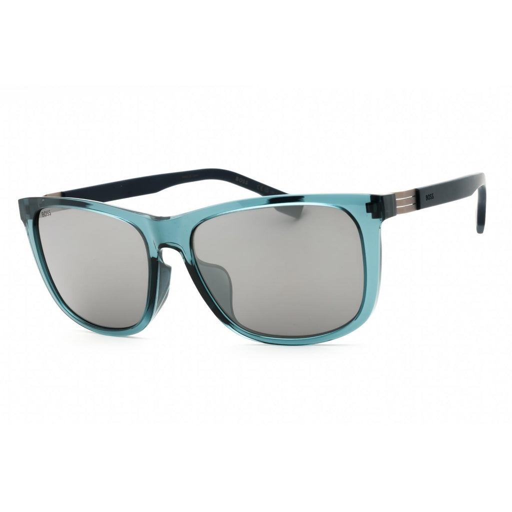 Hugo Boss BOSS 1617/F/S Men Rectangular Sunglasses Blue / Silver SP