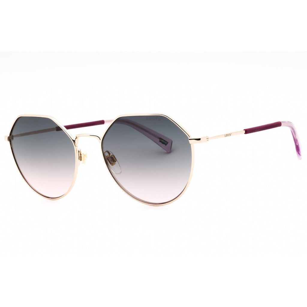 Levi's LV 1020/S Unisex Round Sunglasses Gold / Green Pink