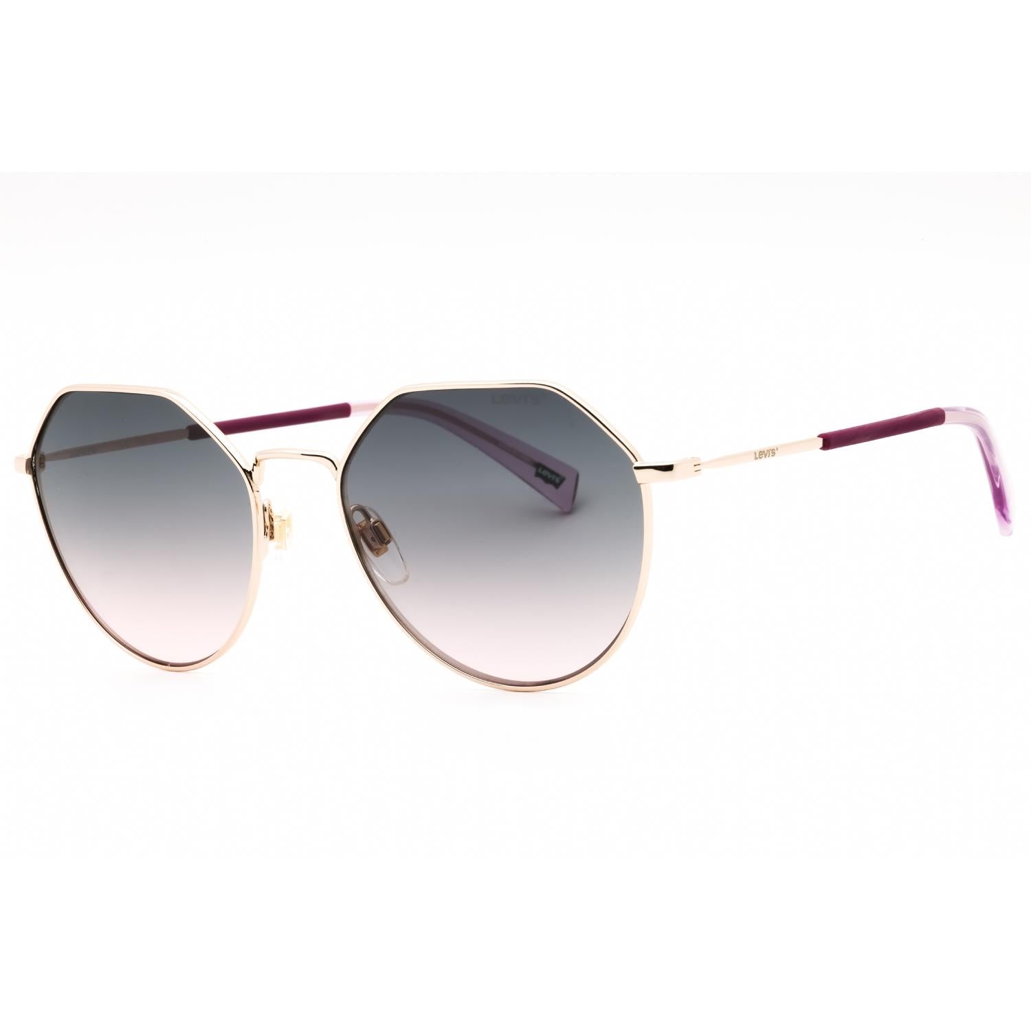 Levi's LV 1020/S Unisex Round Sunglasses Gold / Green Pink