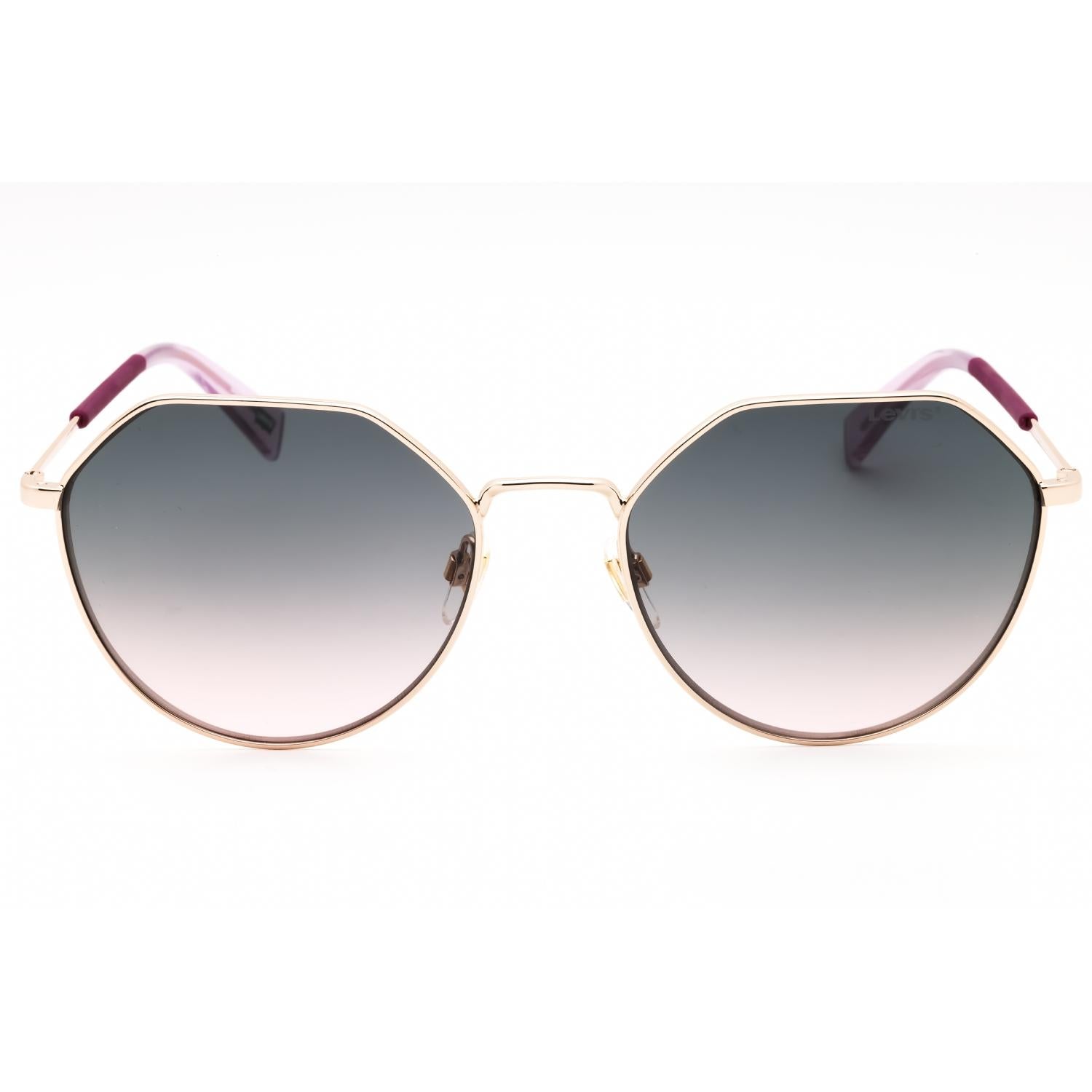 Levi's LV 1020/S Unisex Round Sunglasses Gold / Green Pink