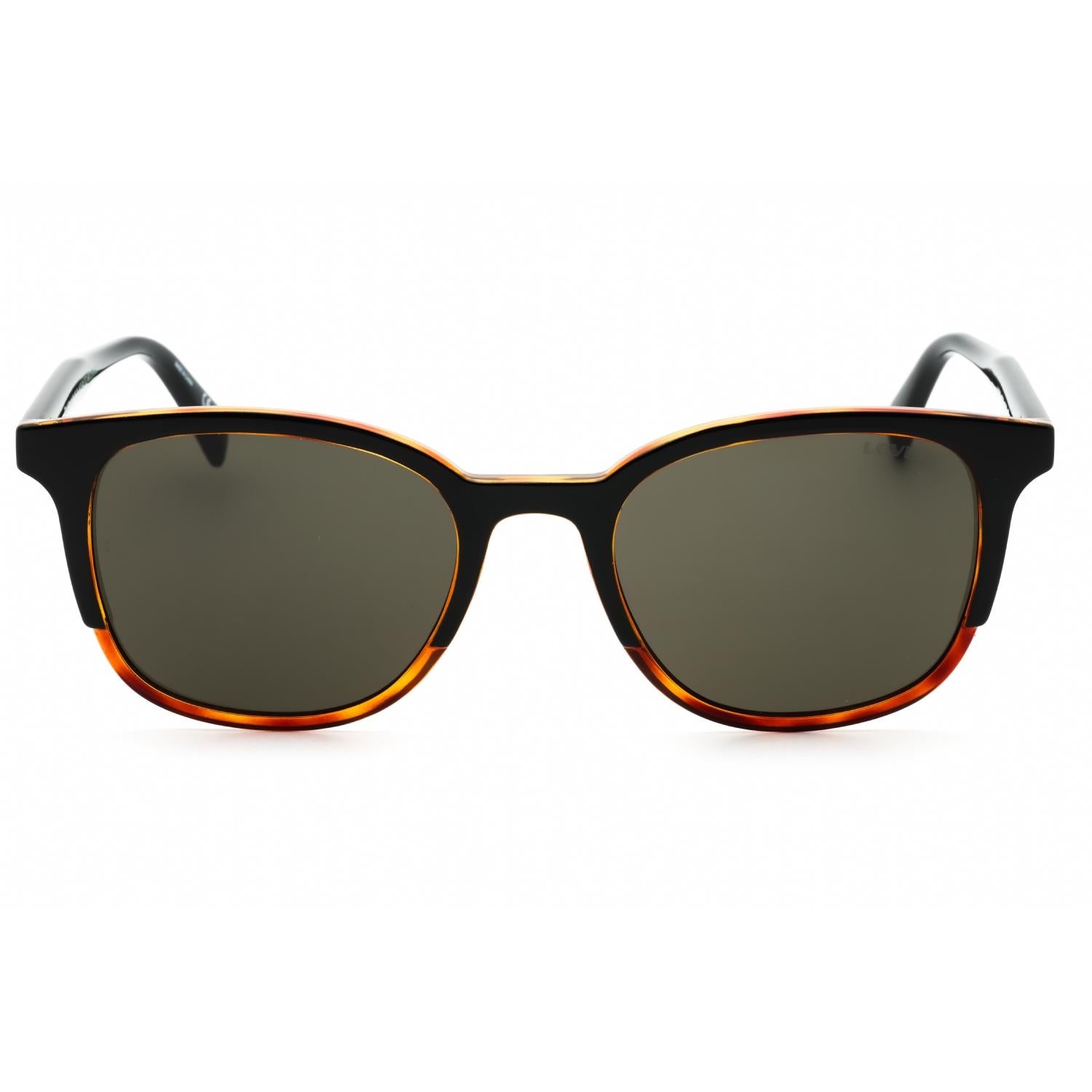 Levi's LV 5024/S Men Rectangular Sunglasses Black Havana / Brown