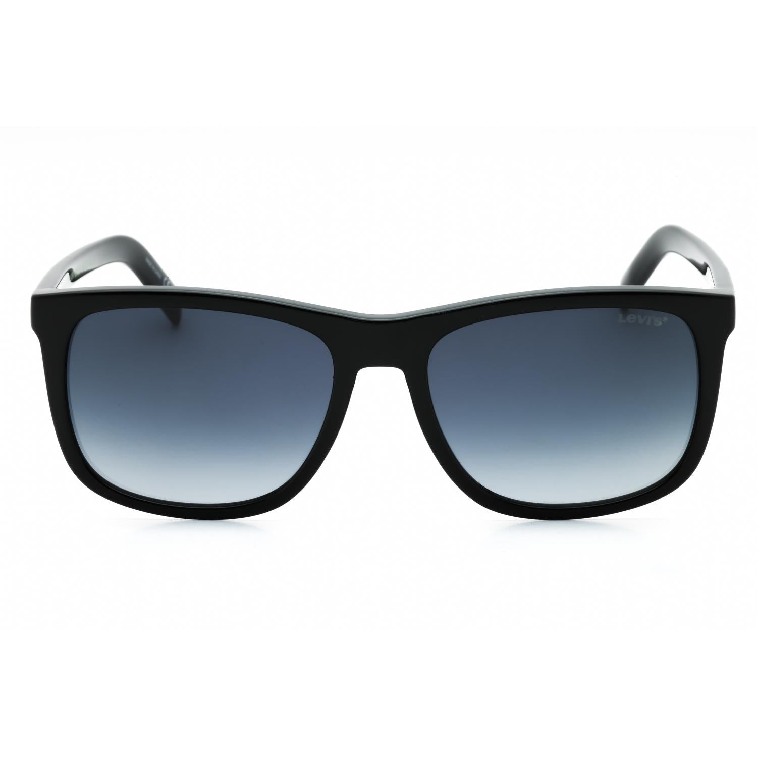Levi's LV 5025/S Men Rectangular Sunglasses Black / Dark Grey SF