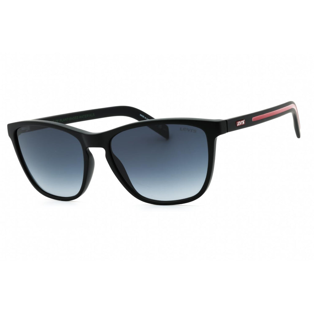 Levi's LV 5027/S Men Rectangular Sunglasses Matte Black / Dark Grey