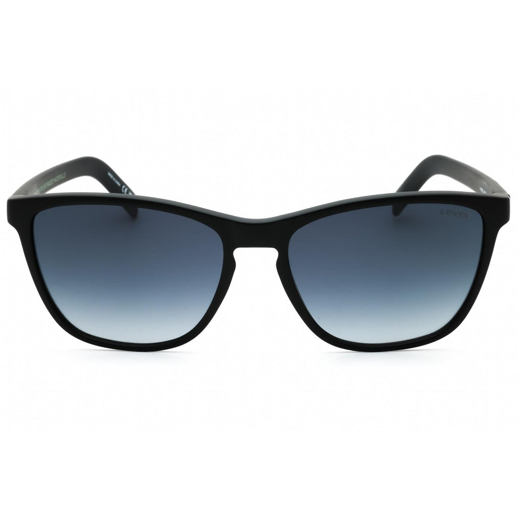 Levi's LV 5027/S Men Rectangular Sunglasses Matte Black / Dark Grey