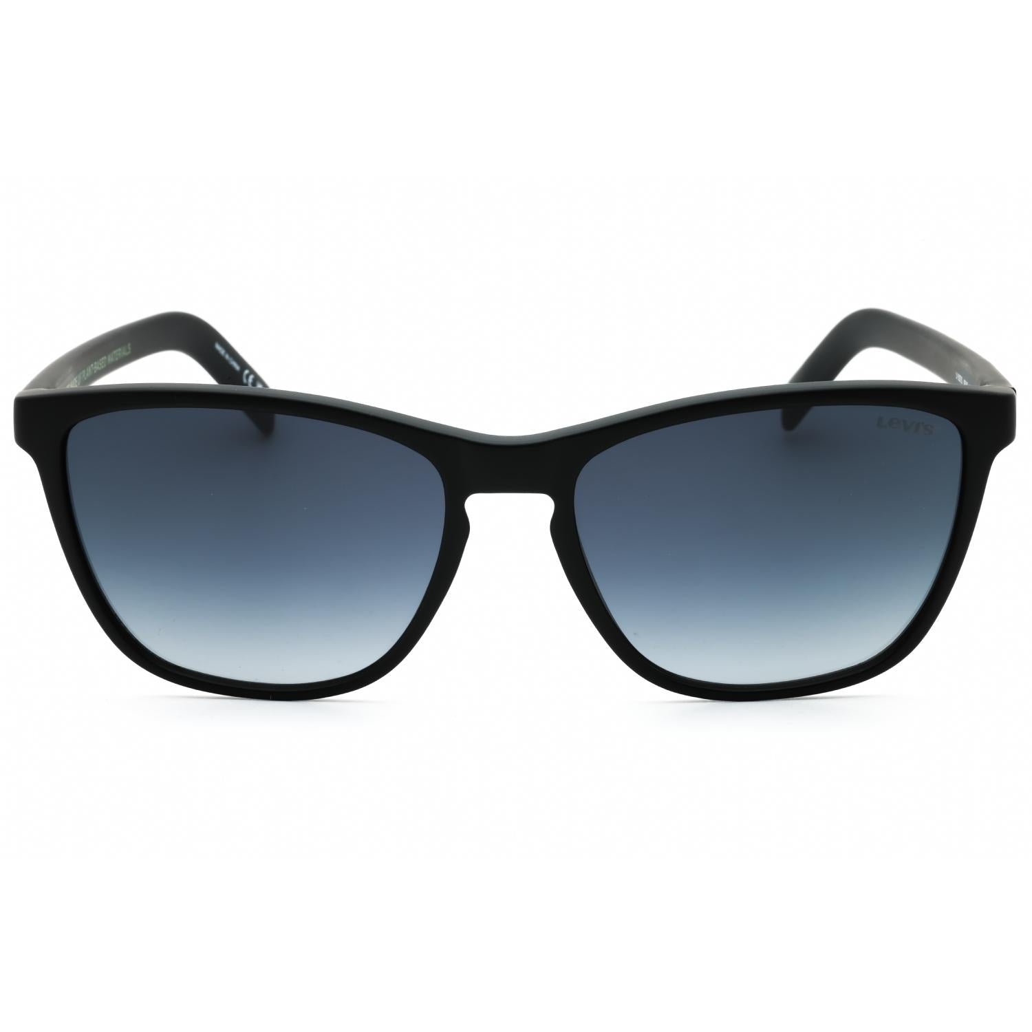 Levi's LV 5027/S Men Rectangular Sunglasses Matte Black / Dark Grey
