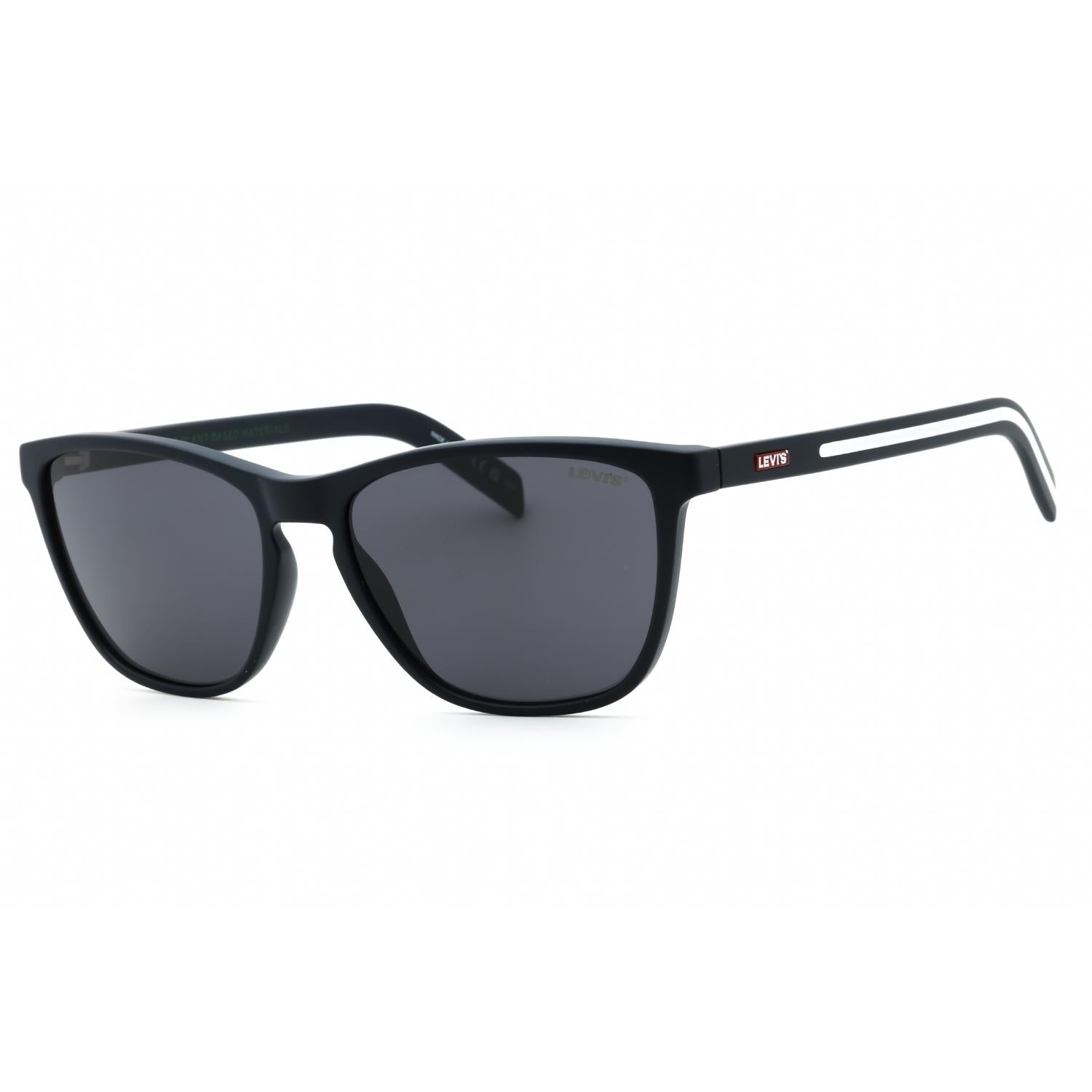 Levi's LV 5027/S Men Rectangular Sunglasses Matte Blue / Grey