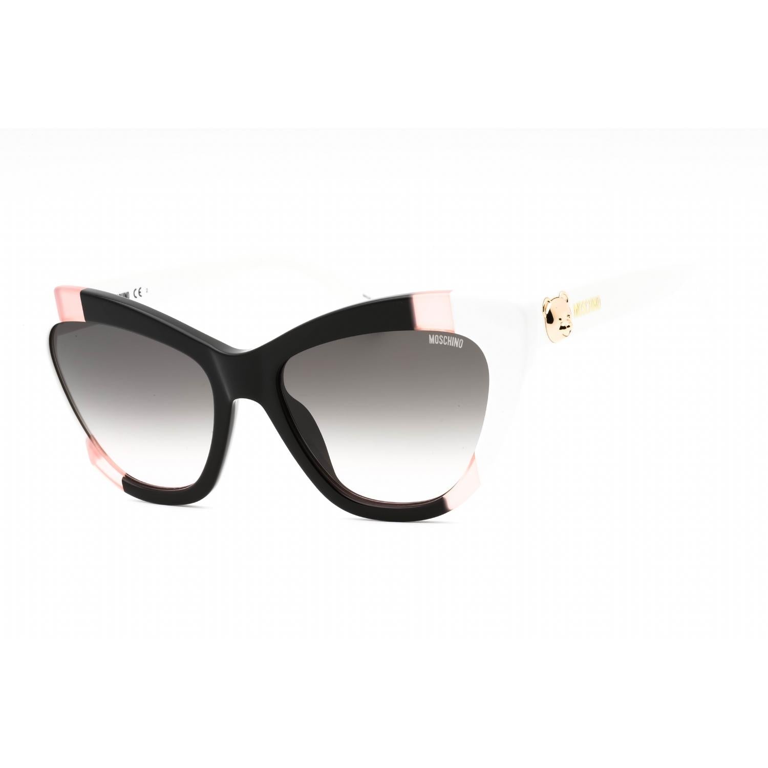 Moschino MOS122/S Women's Cat Eye Sunglasses Black Pink Green Pink
