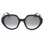 Moschino MOS126/S Women's Oval Sunglasses Black Dark Grey SF