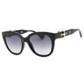 Moschino MOS143/S Women's Round Sunglasses Black Dark Grey SF