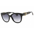 Moschino MOS143/S Women's Round Sunglasses Black Dark Grey SF