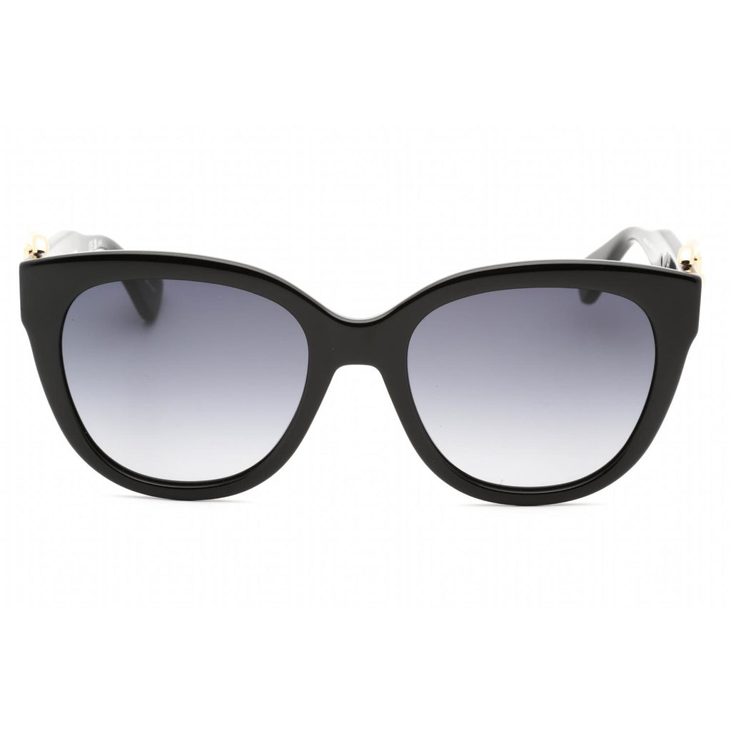Moschino MOS143/S Women's Round Sunglasses Black Dark Grey SF