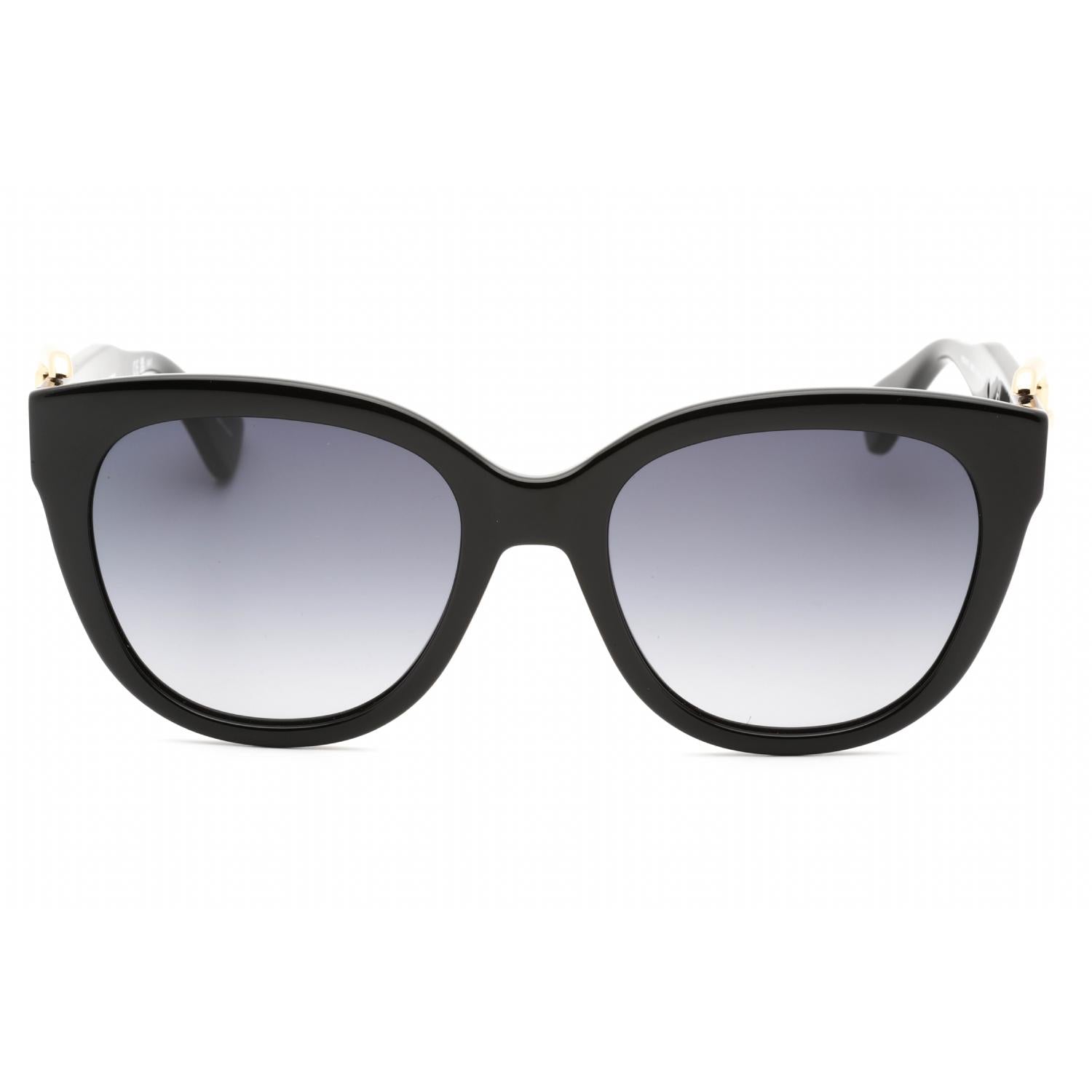 Moschino MOS143/S Women's Round Sunglasses Black Dark Grey SF