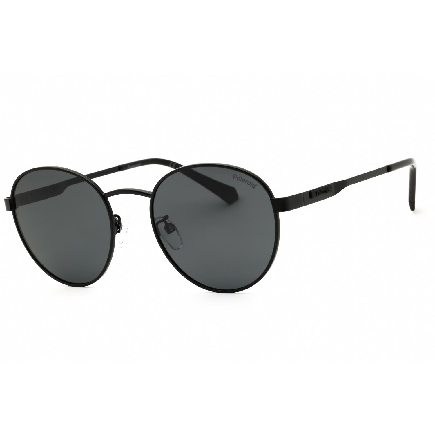 Polaroid Core PLD 2144/G/S/X Men Round Polarized Sunglasses Matte Black / Grey