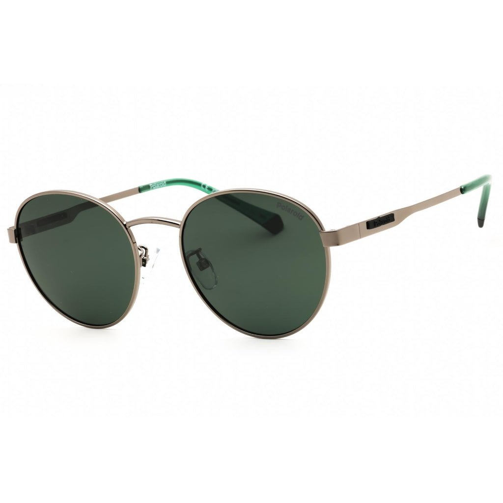 Polaroid Core PLD 2144/G/S/X Men Round Polarized Sunglasses Ruthenium / Greenvvv