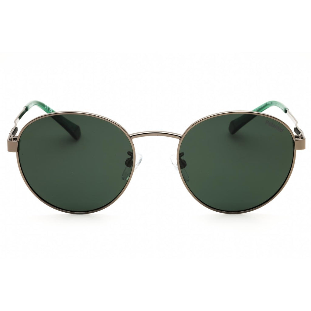 Polaroid Core PLD 2144/G/S/X Men Round Polarized Sunglasses Ruthenium / Green