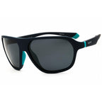 Polaroid Core PLD 2152/S Men Rectangular Polarized Sunglasses Matte Blue / Blue