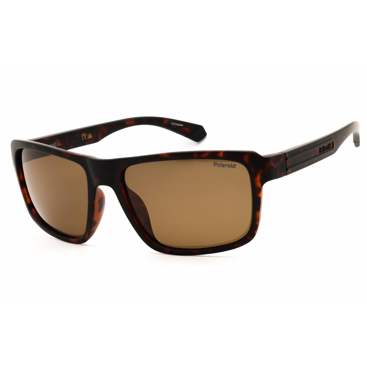 Polaroid Core PLD 2158/S Men Rectangular Sunglasses Matte Brown Tortoise / Brown