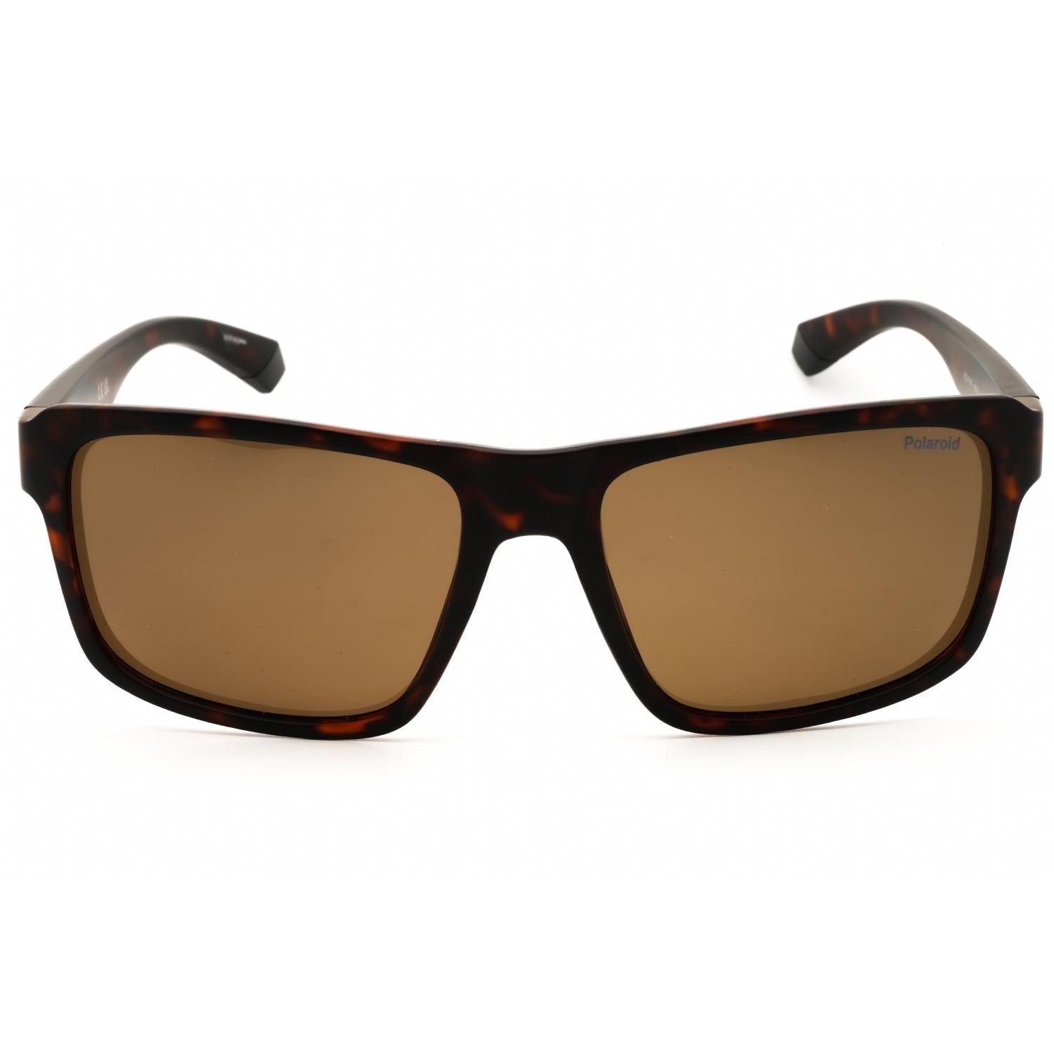 Polaroid Core PLD 2158/S Men Rectangular Sunglasses Matte Brown Tortoise / Brown