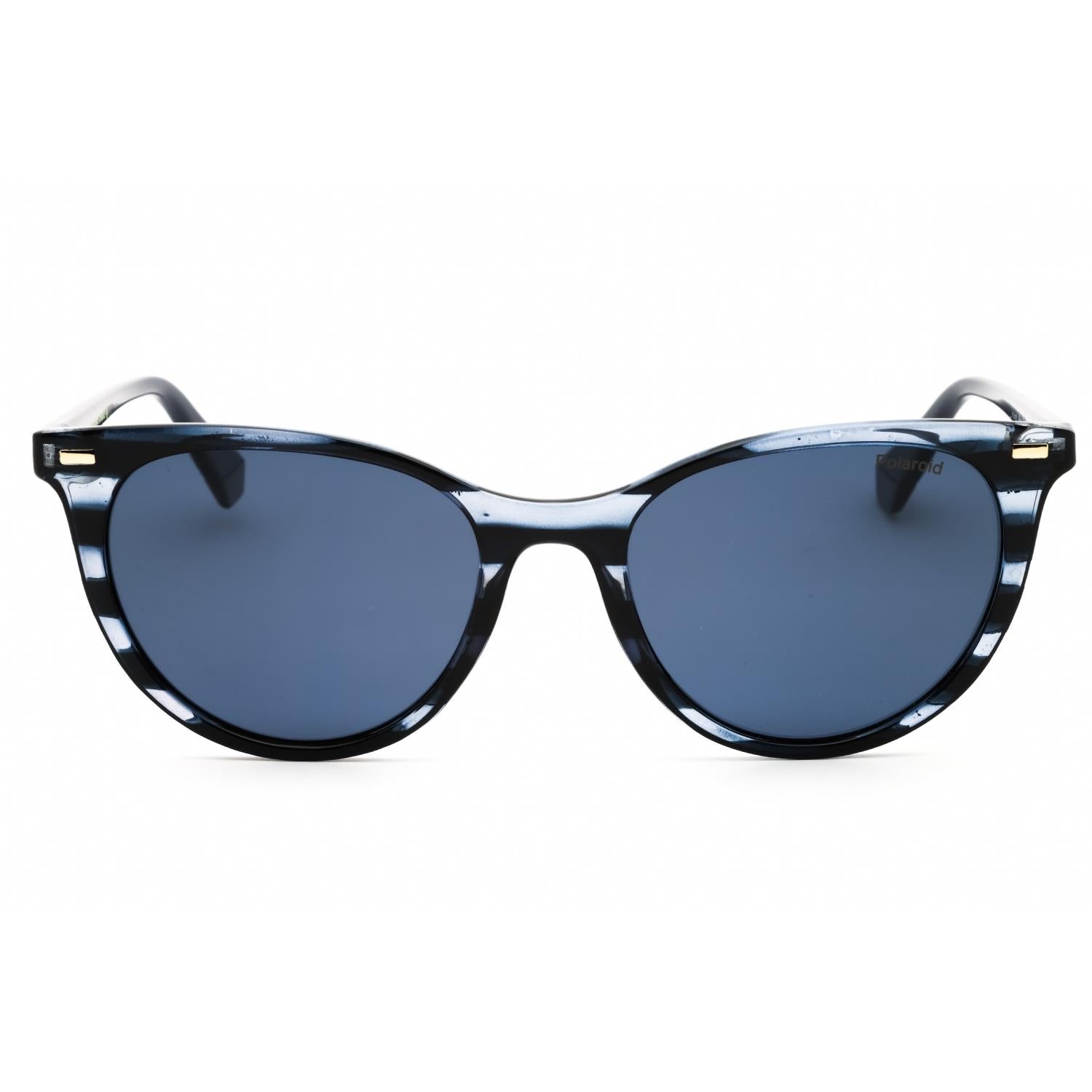 Polaroid Core PLD 4107/S Women Round Sunglasses Blue Tortoise / Polar Blue