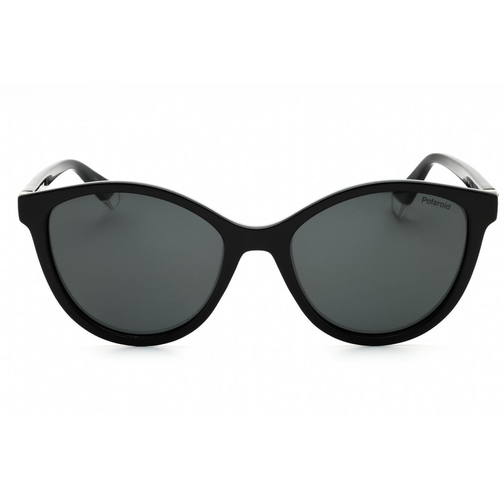 Polaroid Core PLD 4133/S/X Women Cat Eye Polarized Sunglasses Shiny Black / Gray Shaded