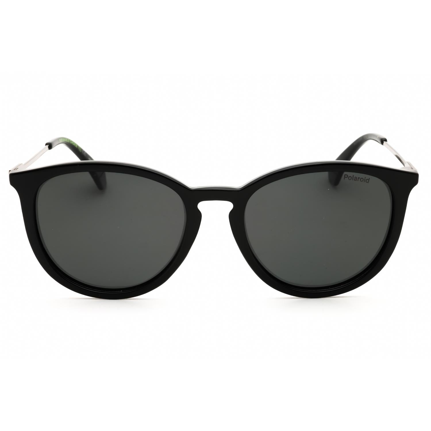 Polaroid Core PLD 4143/S/X Unisex Round Polarized Sunglasses Black / Polar Grey