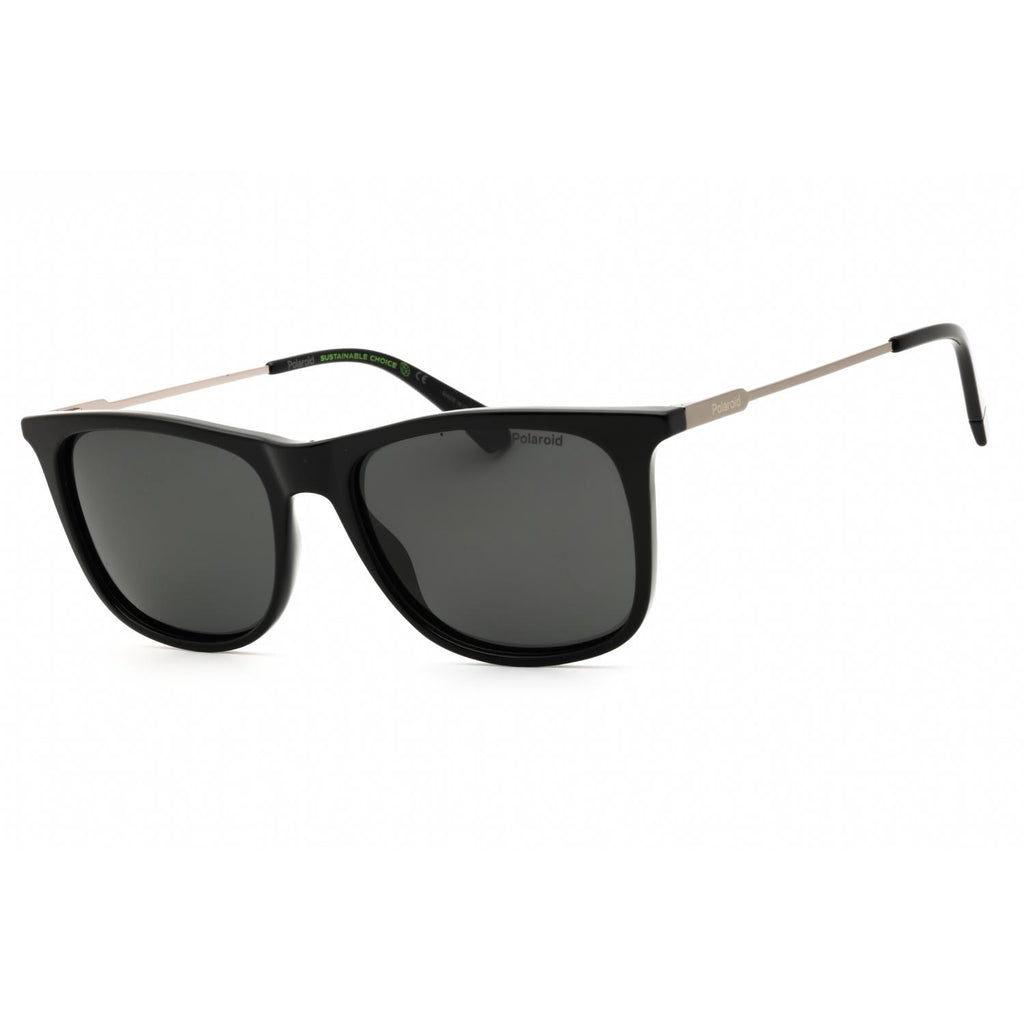 Polaroid Core PLD 4145/S/X Men Rectangular Polarized Sunglasses Black / Polar Grey