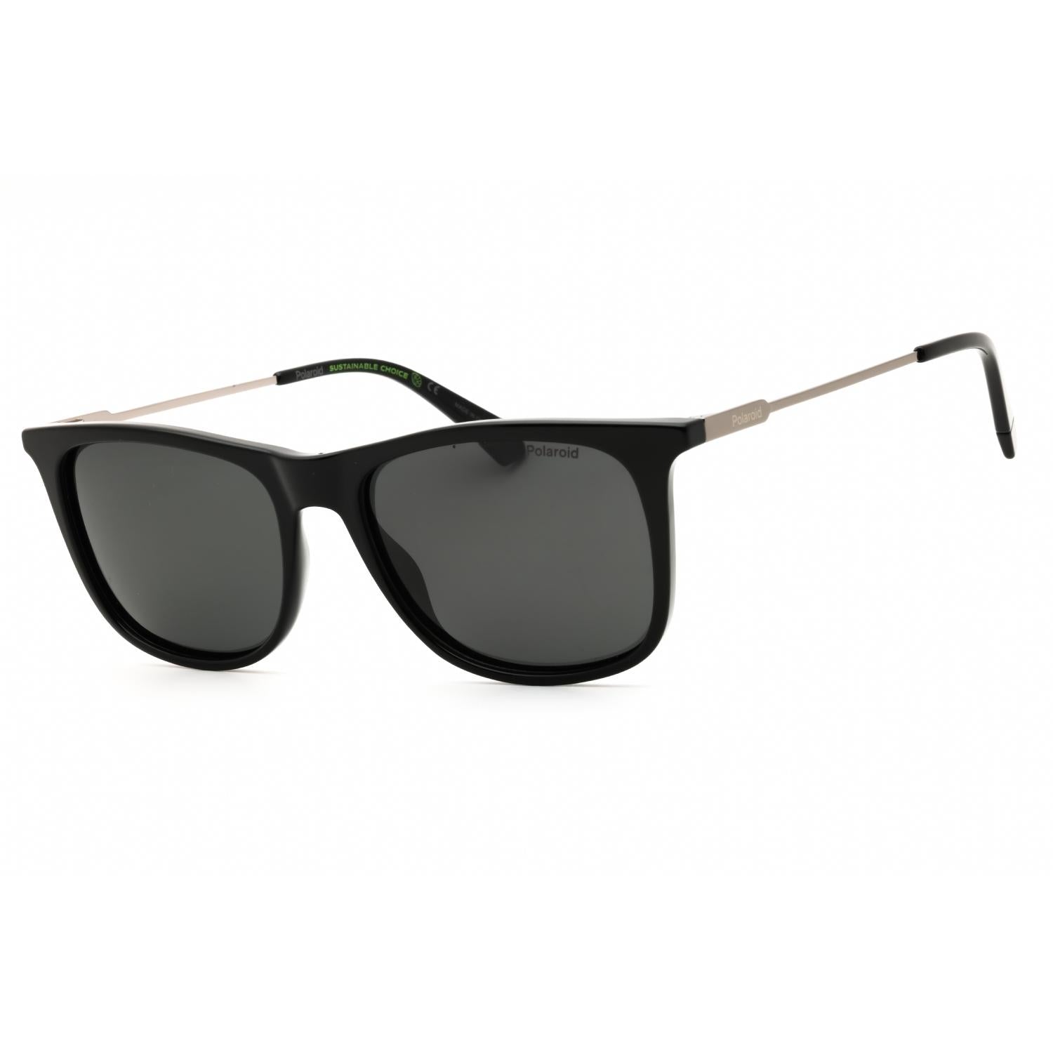 Polaroid Core PLD 4145/S/X Men Rectangular Polarized Sunglasses Black / Polar Grey