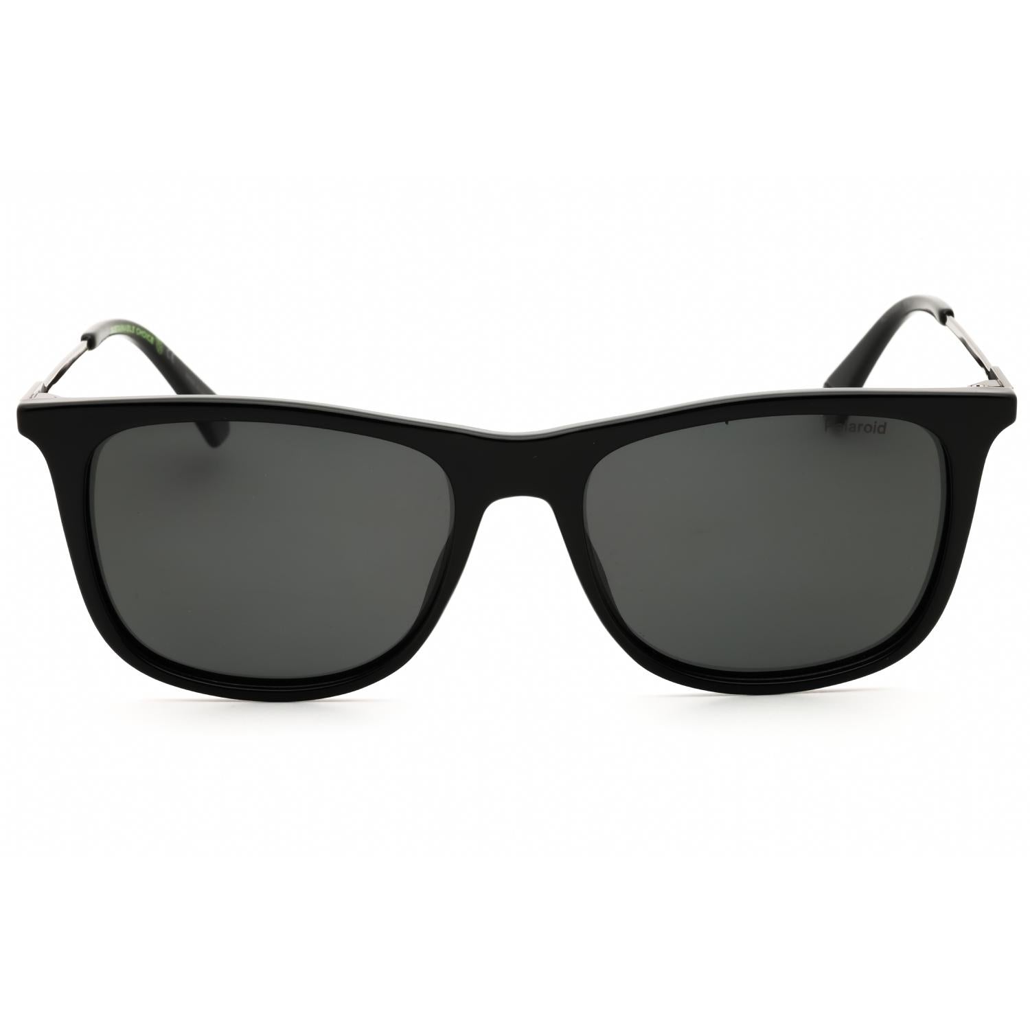 Polaroid Core PLD 4145/S/X Men Rectangular Polarized Sunglasses Black / Polar Grey