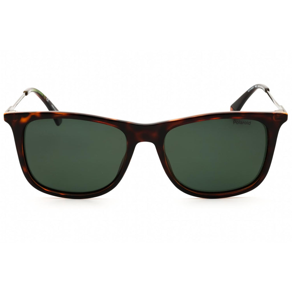 Polaroid Core PLD 4145/S/X Men Rectangular Polarized Sunglasses Havana / Polar Green