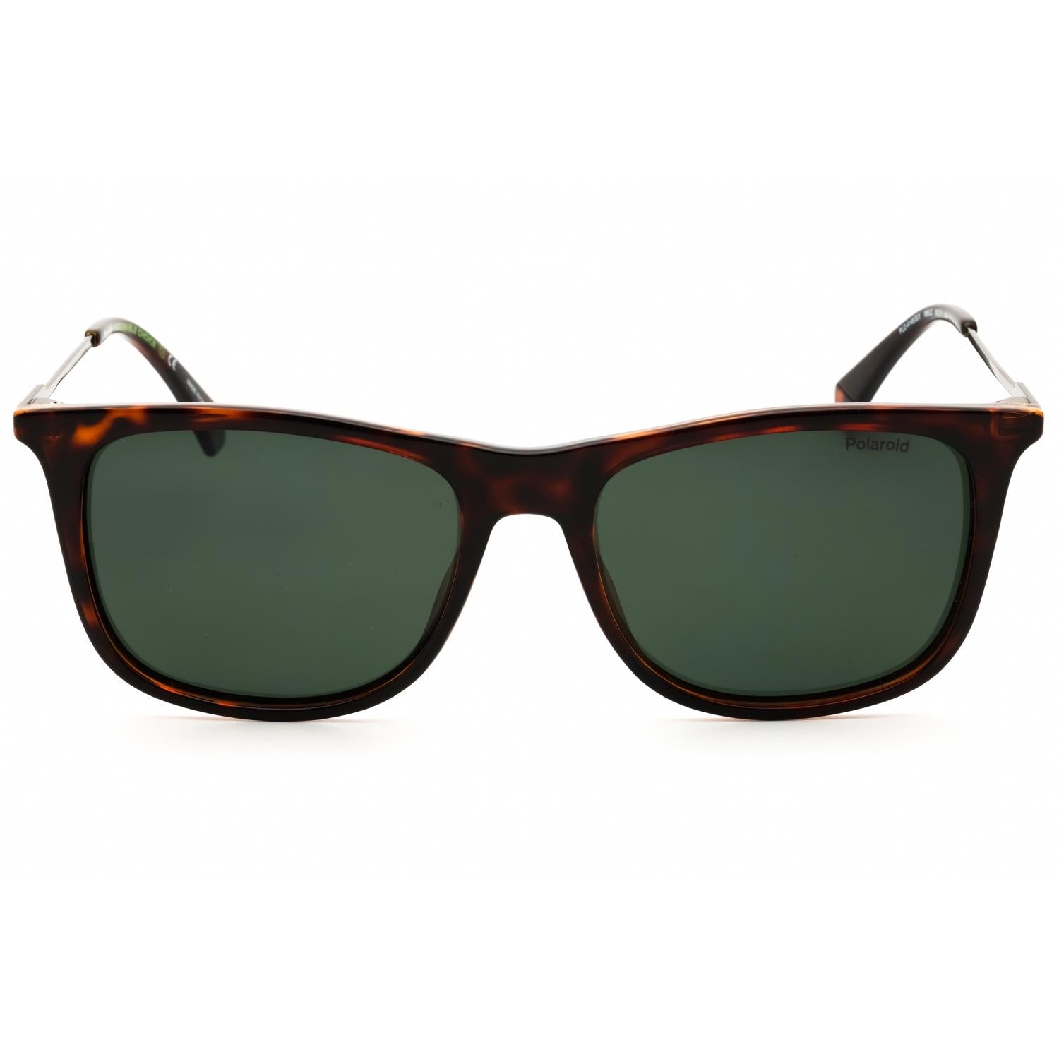 Polaroid Core PLD 4145/S/X Men Rectangular Polarized Sunglasses Havana / Polar Green